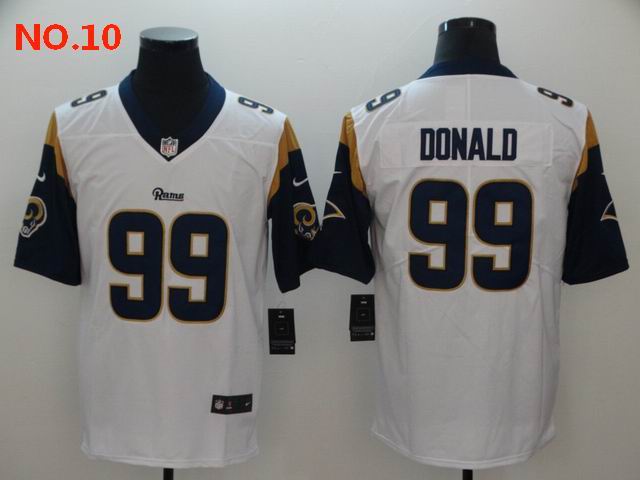 Men's Los Angeles Rams #99 Aaron Donald Jesey NO.10;